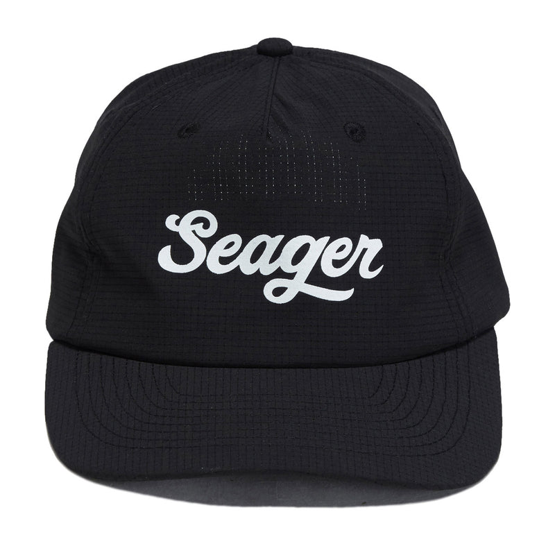 Seager Uphill Tech Strapback Hat - Black