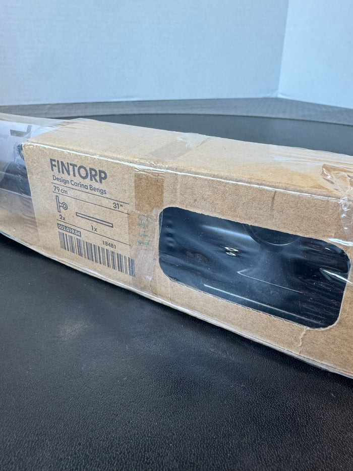 Sealed IKEA FINTORP Black 31” Curtain Rod 18481 Carina Bengs