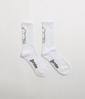 Service Works Salt + Pepper Socks in White