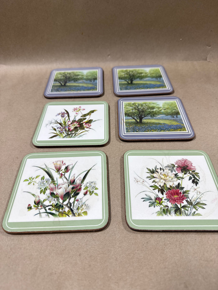 Set Of 6 Pimpernel Cork Back Coasters