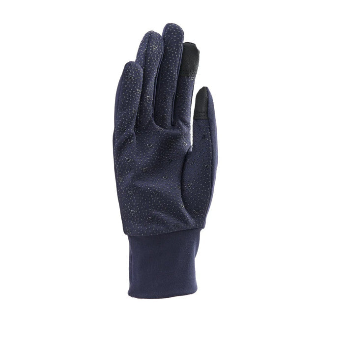 Shires Aubrion Patterson Winter Riding Gloves- Adults -Navy