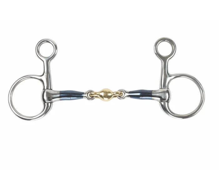 Shires Blue Sweet Iron Hanging Cheek with Lozenge Bit