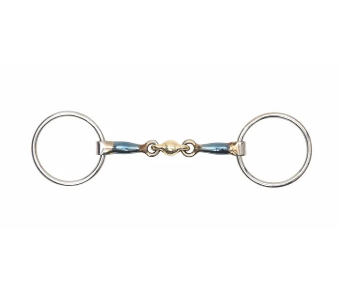 Shires Blue Sweet Iron Loose Ring with Lozenge Bit