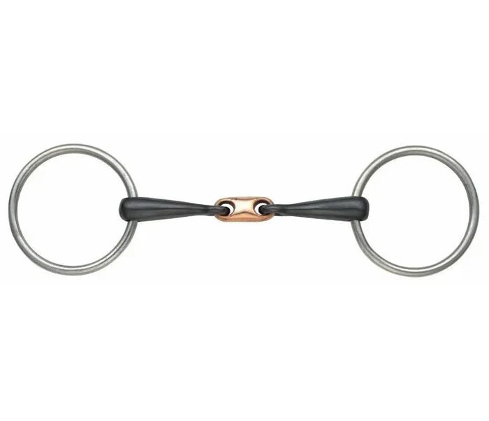 Shires Copper Lozenge Sweet Iron Snaffle Bit
