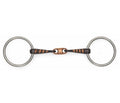 Shires Copper Lozenge Sweet Iron Snaffle with Raised Rib Bit
