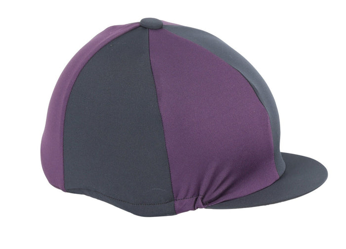 Shires Hat Silk- Black & Plum