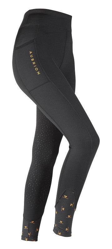 Shires Kid Porter Winter Tights- Black