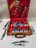 Siam Buddhist Flatware With Case- 33 Pieces (A)