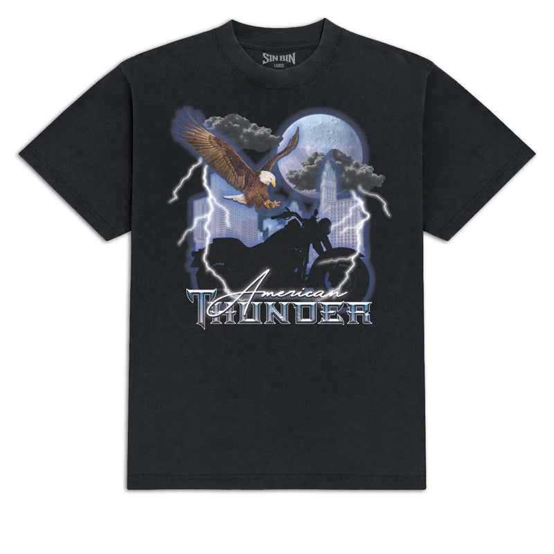 Sin Bin American Thunder T-Shirt - Vintage Black