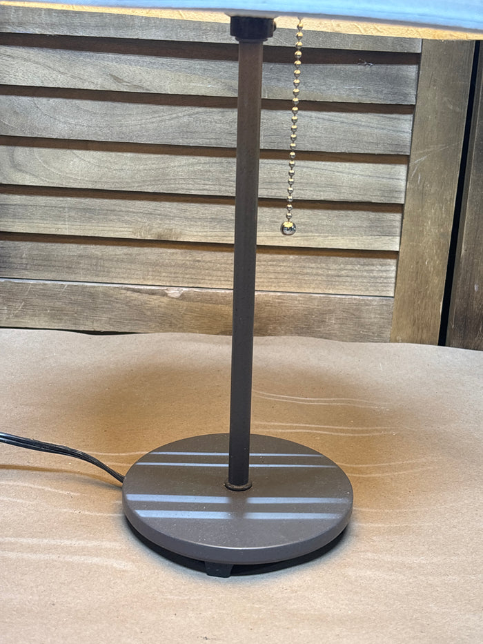 Small Gray Table Lamp (Needs New Shade)
