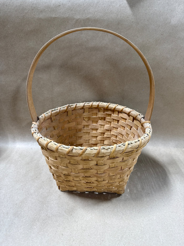 Small Woven Basket - Signed By Ezra Carson