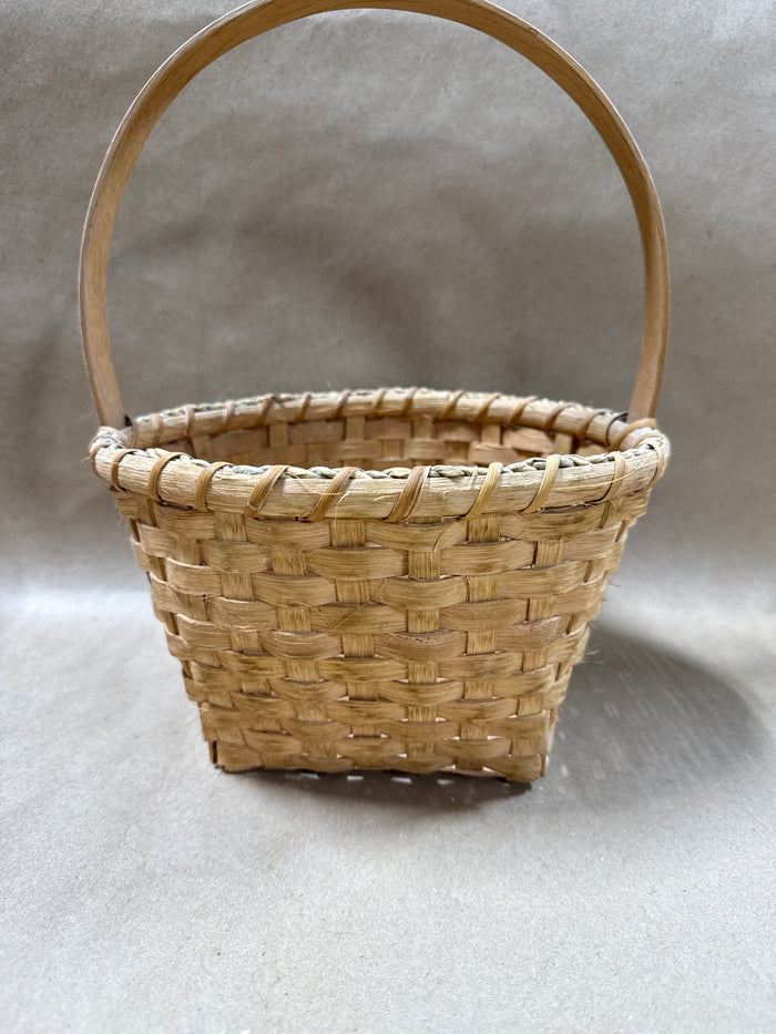Small Woven Basket - Signed By Ezra Carson