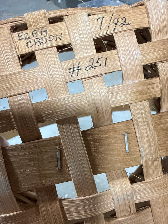 Small Woven Basket - Signed By Ezra Carson