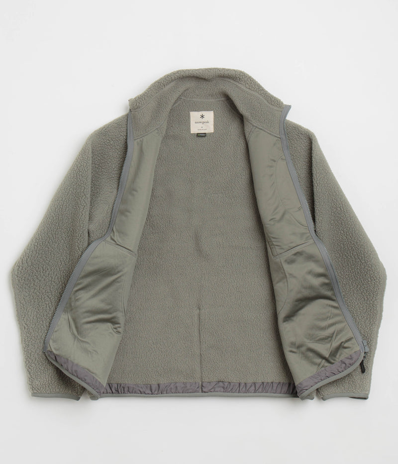 Snow Peak Thermal Boa Fleece Jacket in Grey