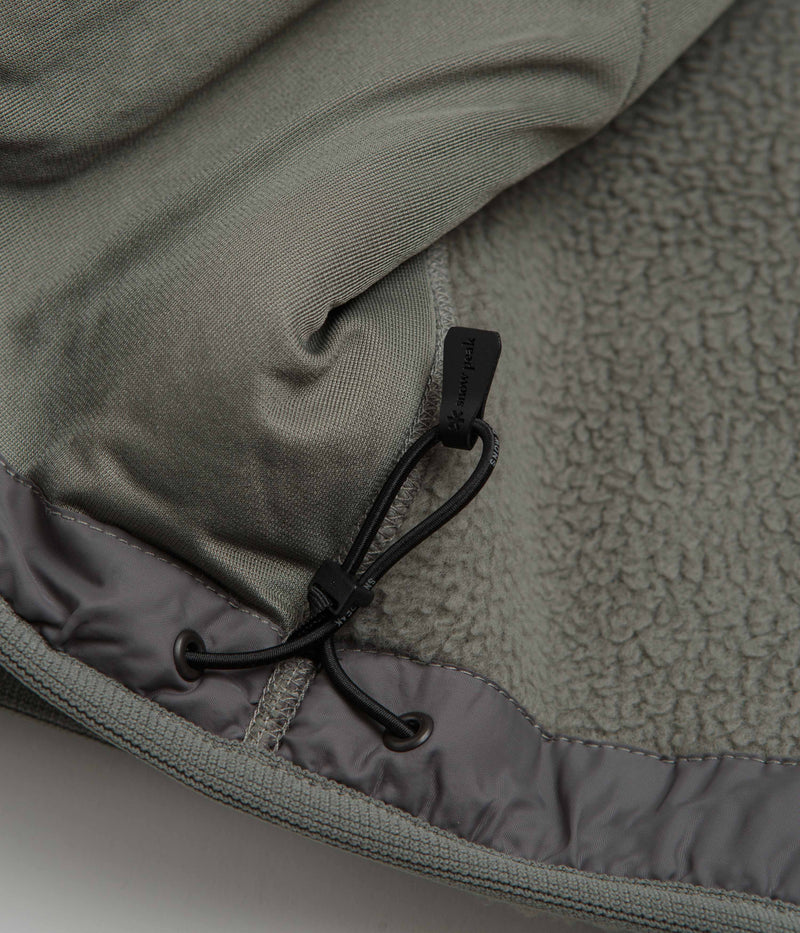Snow Peak Thermal Boa Fleece Jacket in Grey