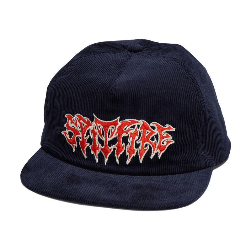 Spitfire Demon Script Hat - Navy/Red