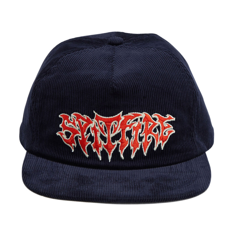 Spitfire Demon Script Hat - Navy/Red