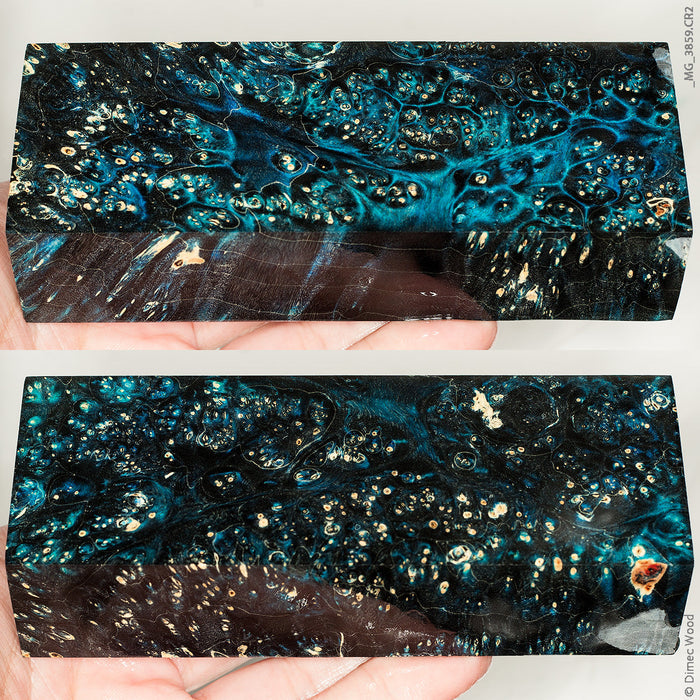 Stabilized box elder burl wood block