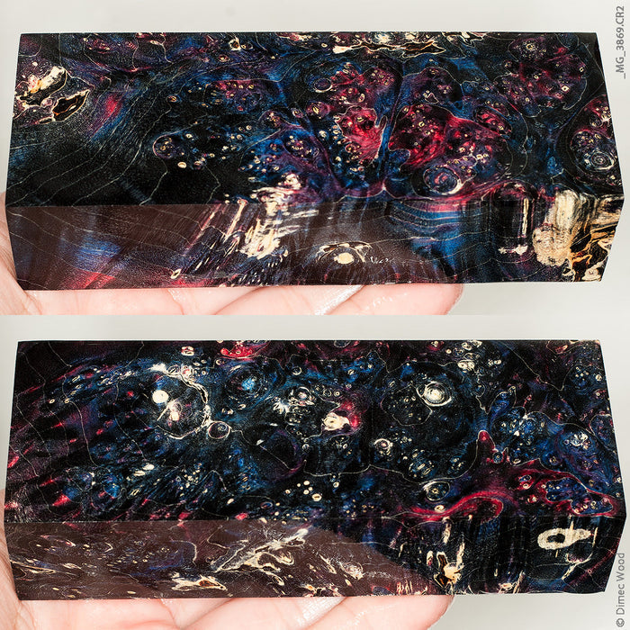Stabilized box elder burl wood block