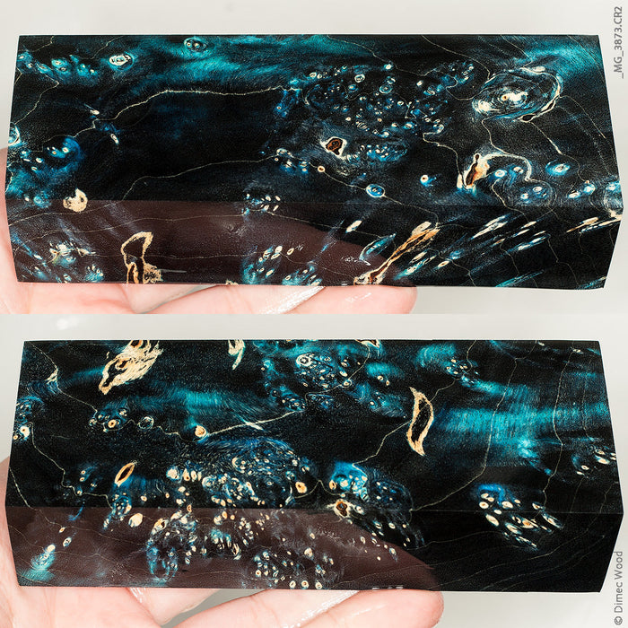 Stabilized box elder burl wood block
