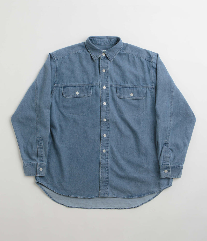 Stan Ray Chambray Shirt in Mid Wash Denim