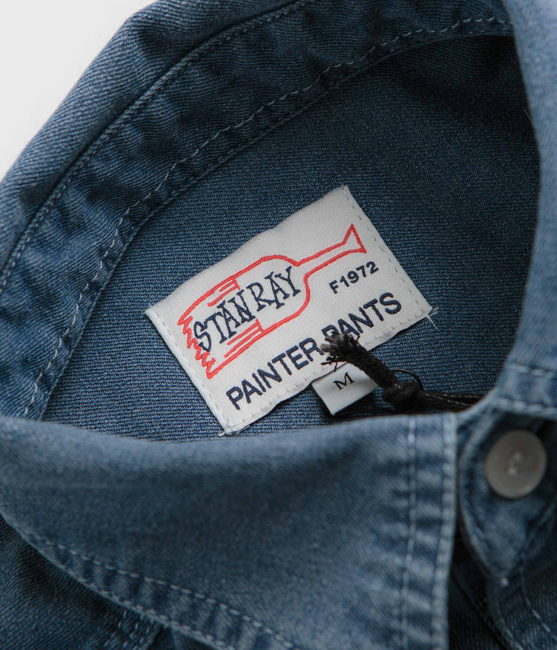 Stan Ray Chambray Shirt in Mid Wash Denim