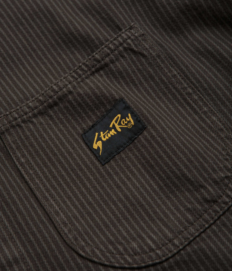 Stan Ray Coverall Jacket in Overdyed Charcoal Hickory