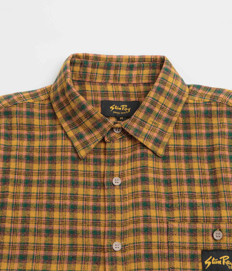 Stan Ray Flannel Shirt in Orange Plaid