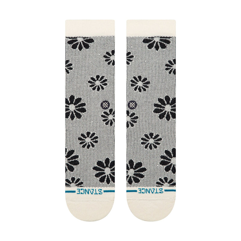 Stance Floral Stitch Crew Socks - Ivory