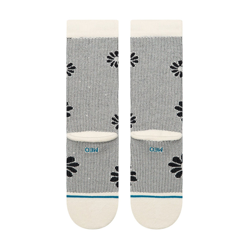 Stance Floral Stitch Crew Socks - Ivory