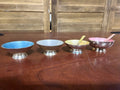 Sterling Meka Mid Century Modern Denmark Salt Cellars with 2 Spoons