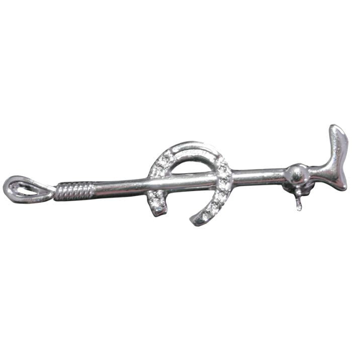 Stock Pin-  Silver- Horseshoe
