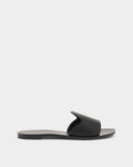 Summer Slide In Black Leather