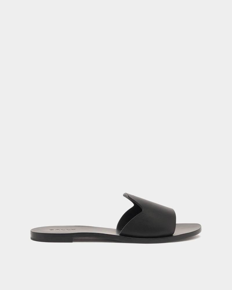 Summer Slide In Black Leather