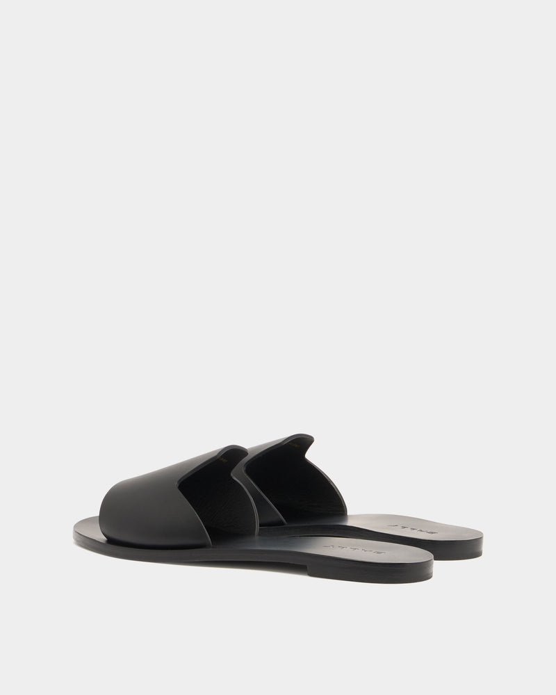 Summer Slide In Black Leather