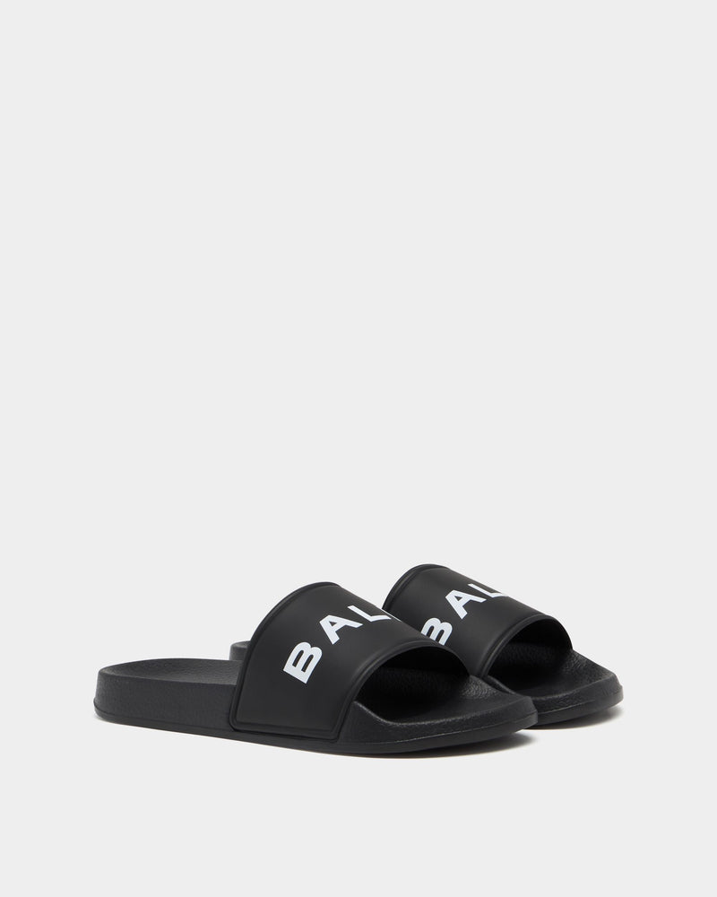 Summer Slide In Black Rubber
