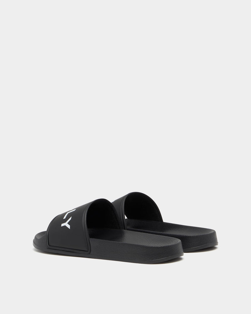 Summer Slide In Black Rubber
