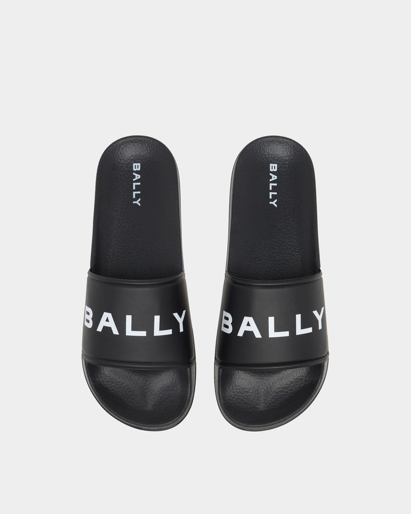 Summer Slide In Black Rubber