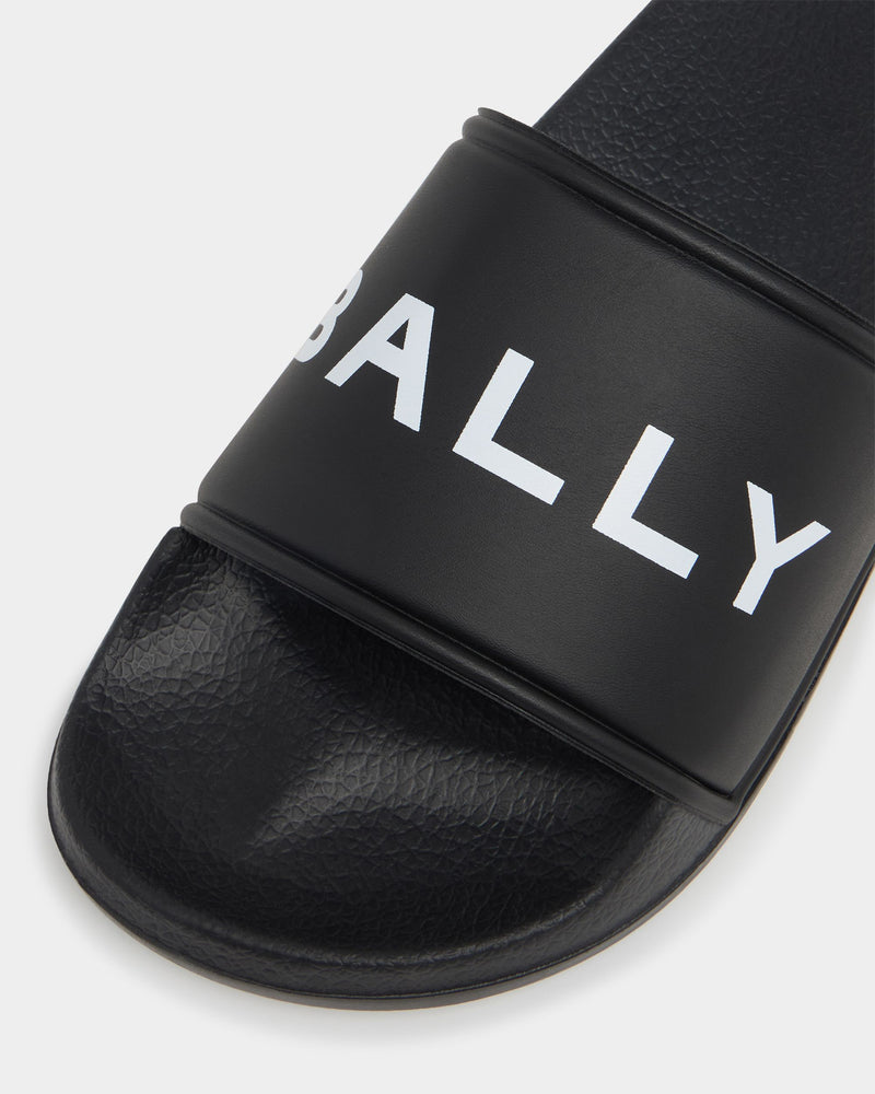 Summer Slide In Black Rubber