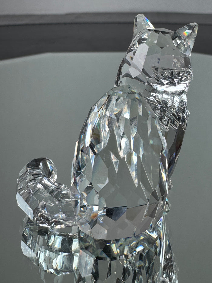 Swarovski Crystal Sitting Cat Figurine
