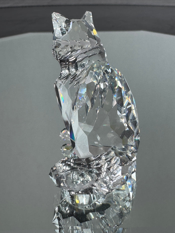 Swarovski Crystal Sitting Cat Figurine