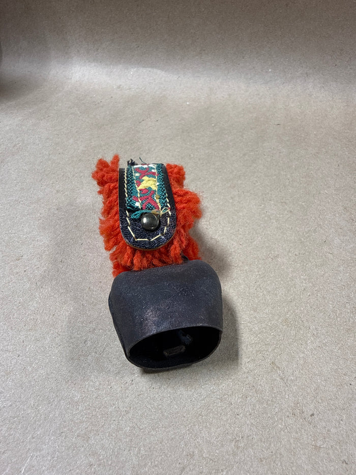 Swiss Cow Bell With Embroidered Handle