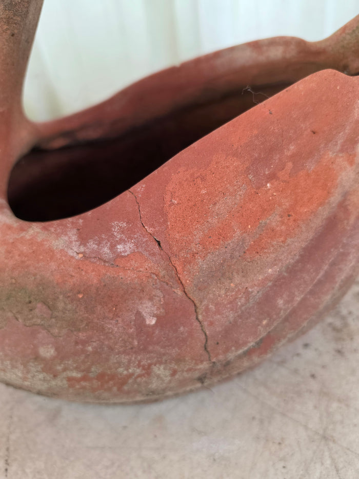 Terracotta Swan Planter