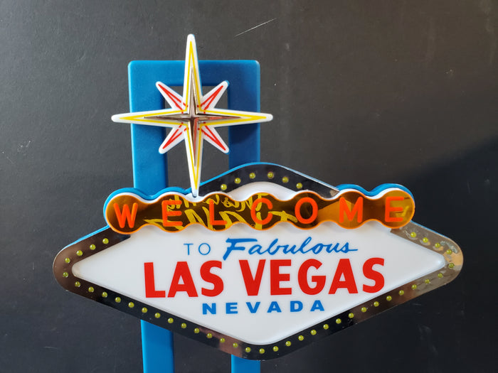 The Welcome to Las Vegas Tabletop Light Up Sign WORKS