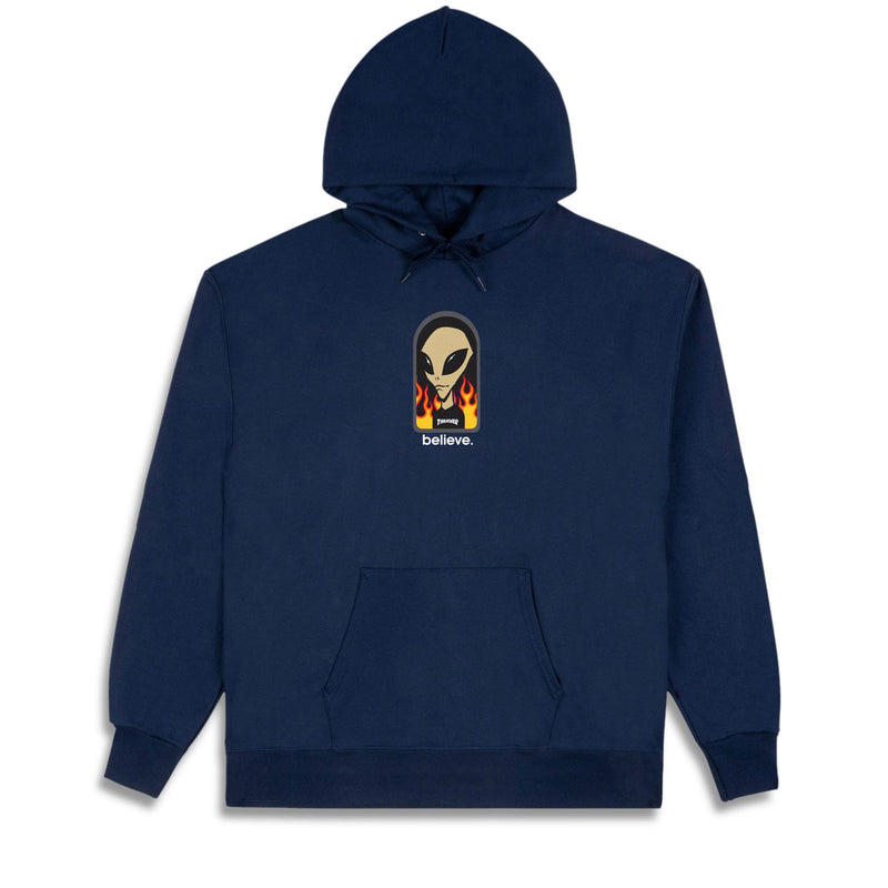 Thrasher Believe Hoodie - Navy