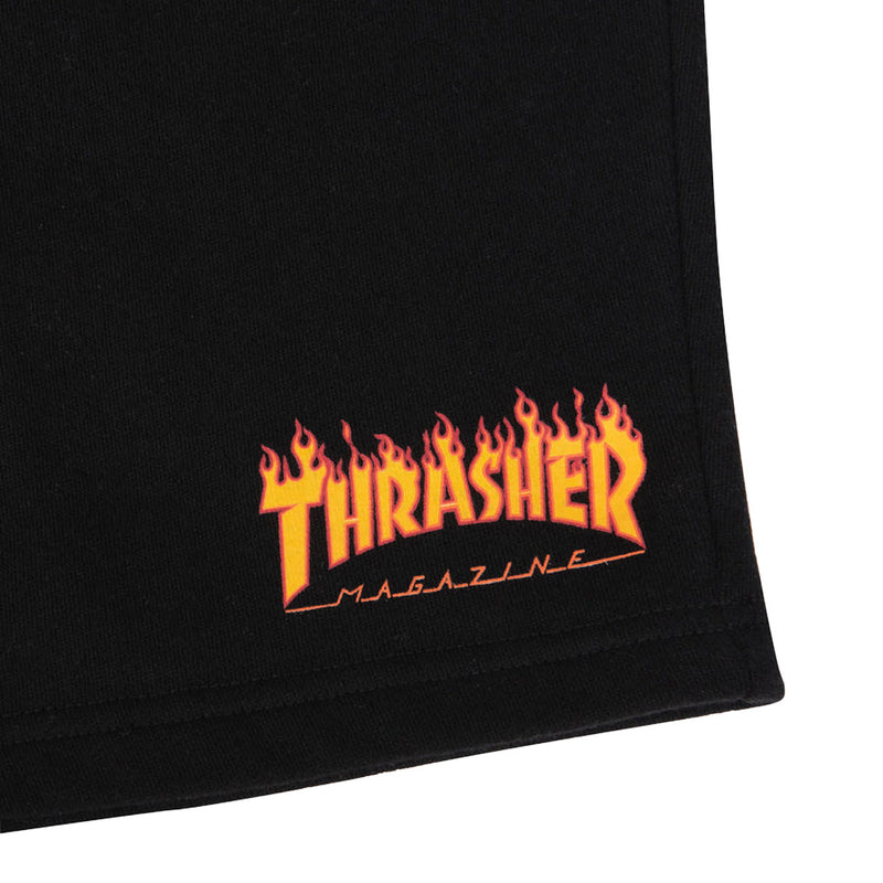 Thrasher Flame P.E. Shorts - Black