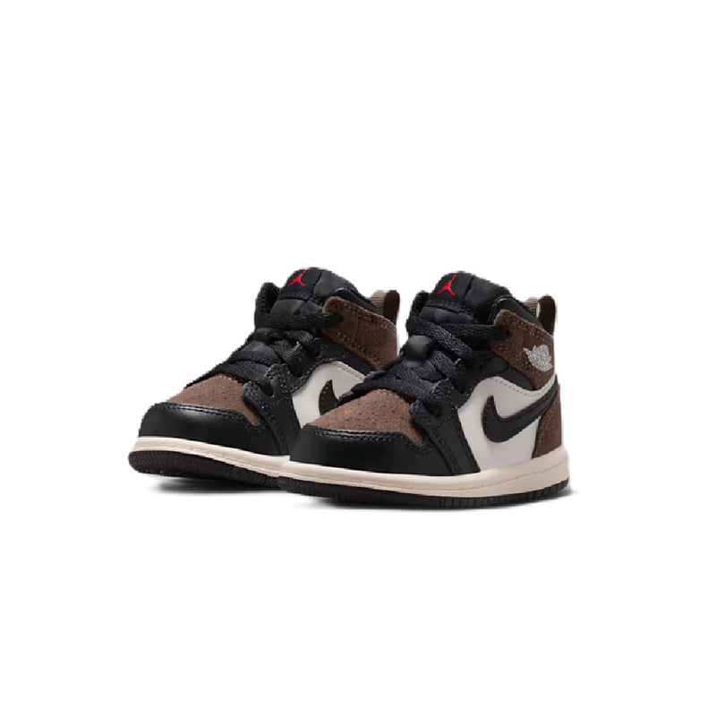 Toddler's Jordan 1 Mid Black/Phantom-Palomino (DQ8425 007)