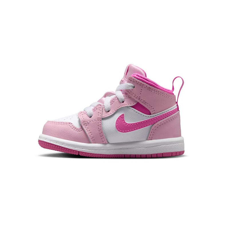 Toddler's Jordan 1 Mid Pink Foam/Pink Foam-China Rose (DQ8425 601)