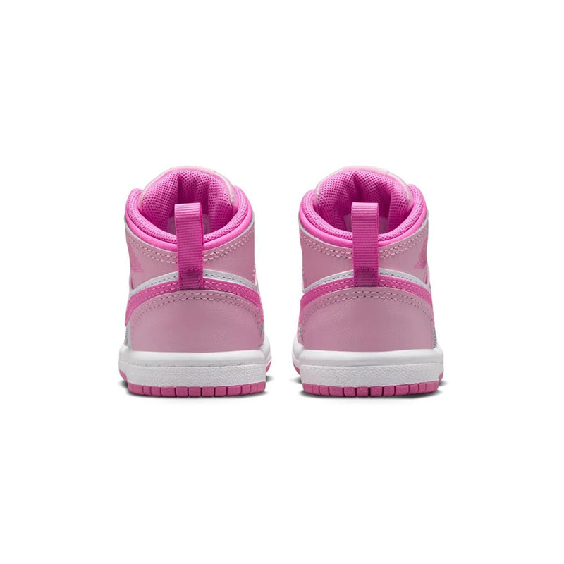 Toddler's Jordan 1 Mid Pink Foam/Pink Foam-China Rose (DQ8425 601)