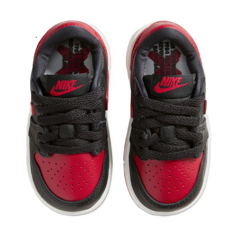 Toddler's Jordan 1 Retro Low OG Black/Black-Varsity Red (IW6279 001)